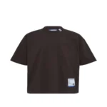 Front view of Maison Mihara Yasuhiro Brown Short Sleeve T-Shirt in premium cotton