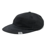 Front view of Maison Mihara Yasuhiro Distressed Cotton Cap with vintage-inspired finish