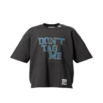 Front view of Maison Mihara Yasuhiro Don't Tag Me T-Shirt with signature graphic print