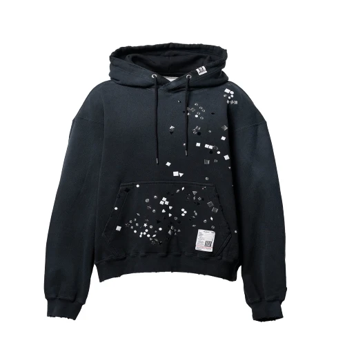 Maison Mihara Yasuhiro Embellished Hoodie Maison MIHARA YASUHIRO Embellished Hoodie front view with premium embellished design
