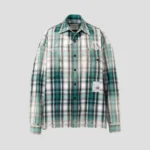 Maison Mihara Yasuhiro Faded Check Flannel Shirts front view