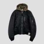 Maison Mihara Yasuhiro Hooded Bomber Jacket front view