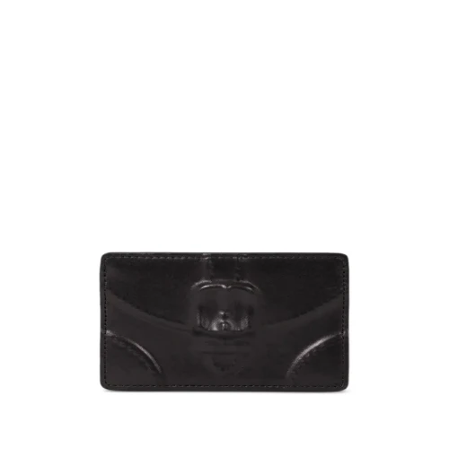 Front view of Maison Mihara Yasuhiro Invisible Cardholder in premium leather