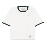 Front view of Maison Mihara Yasuhiro Leon-Embroidered T-Shirt with premium embroidered detail