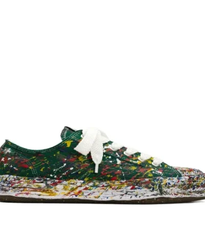Front angle of Maison Mihara Yasuhiro Peterson 23 Sneakers featuring sculpted rubber outsole