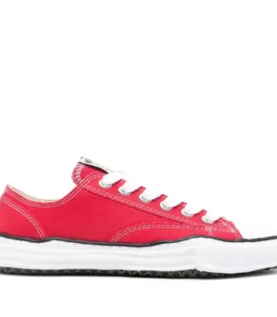 Front view of Maison Mihara Yasuhiro Peterson Sneakers with signature sculpted rubber sole
