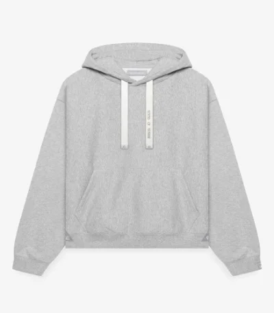 Front view of Maison Mihara Yasuhiro S.O.S French Terry Grey Hoodie
