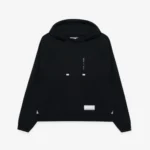 Front view of Maison Mihara Yasuhiro S.O.S Standard Black Hoodie