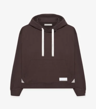 Maison Mihara Yasuhiro S.O.S Standard Burgundy Hoodie Fron View
