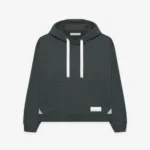 Front view of Maison Mihara Yasuhiro S.O.S Standard Khaki Hoodie