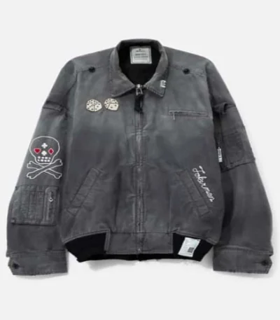 Front view of Maison Mihara Yasuhiro Sun Faded Like Military Jacket