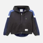 Front view of Maison Mihara Yasuhiro Track Combined Parka Hoodie