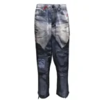 Front view of Maison Mihara Yasuhiro Trompe L'Oeil Trousers featuring illusion-inspired detailing