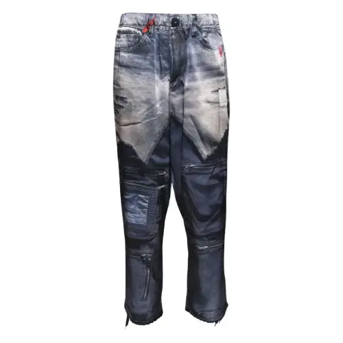 Front view of Maison Mihara Yasuhiro Trompe L'Oeil Trousers featuring illusion-inspired detailing