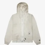 Maison Mihara Yasuhiro Triple-Layered Distressed Zip-up Hoodie front view
