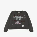 Front view of Maison Mihara Yasuhiro Graphic-Print Sweatshirt