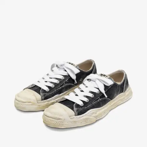 Maison Mihara Yasuhiro Canvas Low-Top Sneakers Front View Front view of Maison Mihara Yasuhiro Canvas Low-Top Sneakers