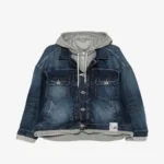 Maison Mihara Yasuhiro triple layered denim jacket front view