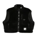 Maison Mihara Yashiro Faux-Shearling Sleeveless Jacket front view