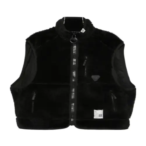 Maison Mihara Yashiro Faux-Shearling Sleeveless Jacket front view