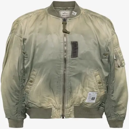 Maison Mihara Yasuhiro Aged Flight Jacket front view