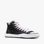 Front view of Maison Mihara Yasuhiro Canvas High-Top Sneakers