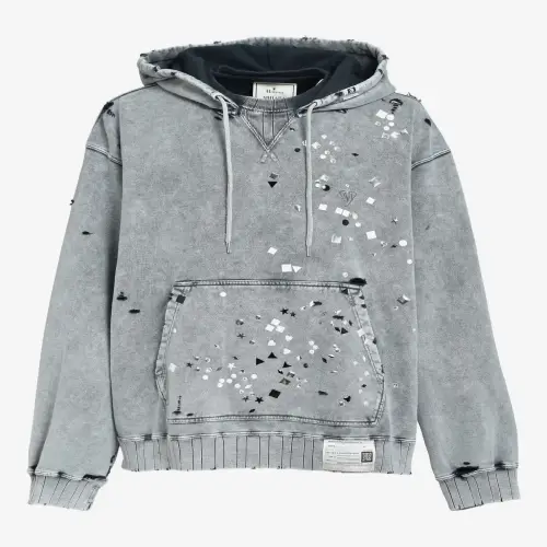 Maison Mihara Yasuhiro Distressed Hoodie front view