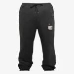 Front view of Maison Mihara Yasuhiro Distressed Track Pants highlighting the distressed design.