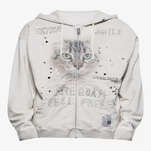 Maison Mihara Yasuhiro Embellished Hoodie front view