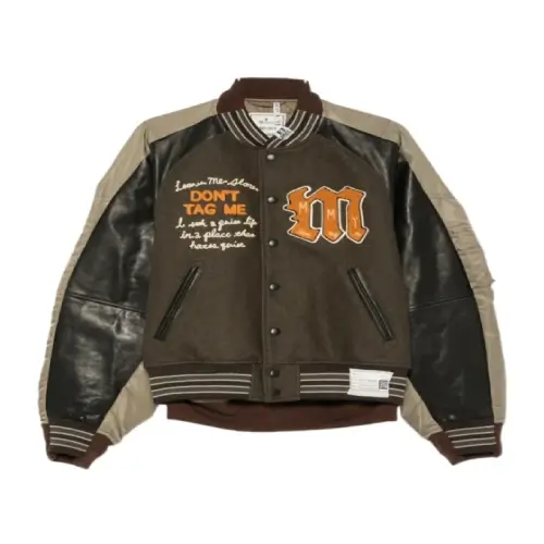Maison Mihara Yasuhiro Embroidered Panelled Jacket front view