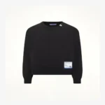 Front view of Maison Mihara Yasuhiro French Terry Sweatshirt in Black