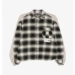 Maison Mihara Yasuhiro Front Back Combined Check Shirt front view