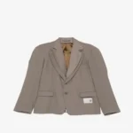 Maison Mihara Yasuhiro Front Layered Wool Jacket front view