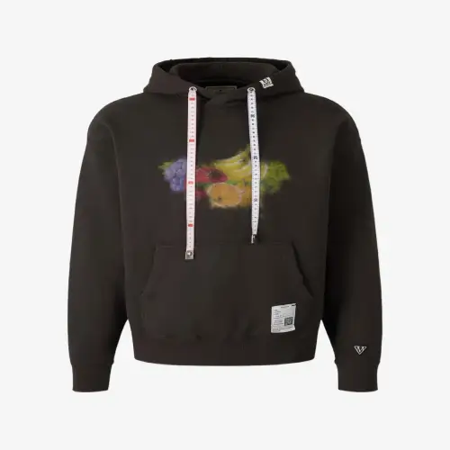 Maison Mihara Yasuhiro Fruit Printed Hoodie front view