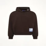 Maison Mihara Yasuhiro Heavy Weight Hoodie in Brown front view