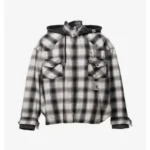 Maison Mihara Yasuhiro Hoodie Combine Checkered Shirt front view