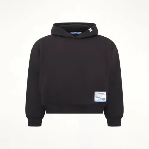 Maison Mihara Yasuhiro Instrumental Heavy Weight Hoodie in Black front view