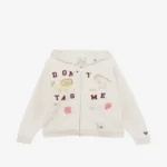 Maison Mihara Yasuhiro Kids Doodle Printed Zip-up Hoodie front view