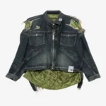 Maison Mihara Yasuhiro Layered Denim Jacket front view