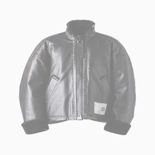 Maison Mihara Yasuhiro Leather Jacket front view