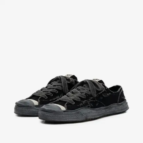 Maison Mihara Yasuhiro Leather Low-Top Sneakers front view