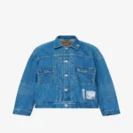 Maison Mihara Yasuhiro Logo-Patch Denim Jacket front view