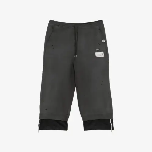 Maison Mihara Yasuhiro Logo-Patch Track Pants front view with relaxed fit and branded detail