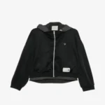 Maison Mihara Yasuhiro Logo-Patch Zip-up Jacket front view