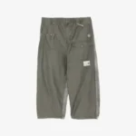 Front view of relaxed patch-pocket cargo pants with utility-inspired detailing