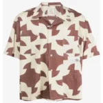 Maison Mihara Yasuhiro Patchwork-Pattern Shirt front view