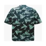 Maison Mihara Yasuhiro Pattern-Printed Short-Sleeved Shirt back view