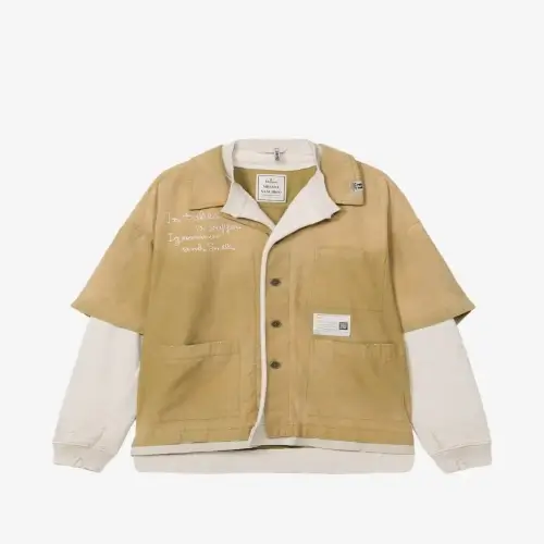 Maison Mihara Yasuhiro Pullover Layered Shirt front view