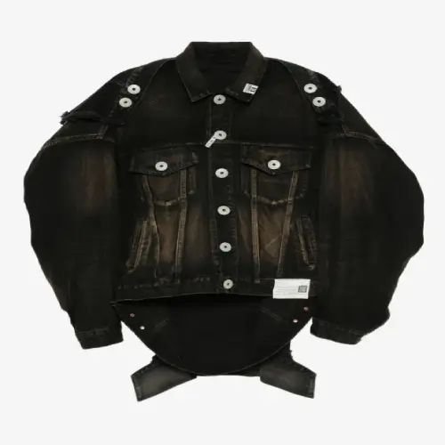 Maison Mihara Yasuhiro Reverse-Back Denim Jacket front view