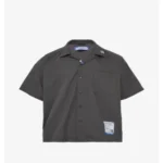 Front view of the Maison Mihara Yasuhiro Short-Sleeve Oxford Shirt.